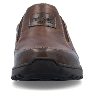 Tibor Wide Fit Slip-On Comfort Shoe | Toffee