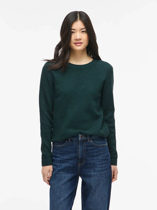 Vidalo Round Neck Long Sleeve Knit Top | Ponderosa Pine