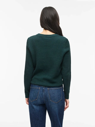 Vidalo Round Neck Long Sleeve Knit Top | Ponderosa Pine