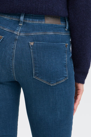 Sandra High Waist Straight Leg Jean | Dark Blue Denim