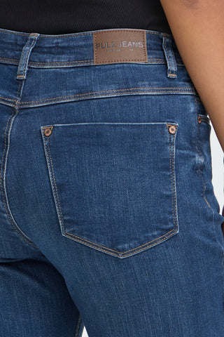 Sandra High Waist Straight Leg Jean | Medium Blue