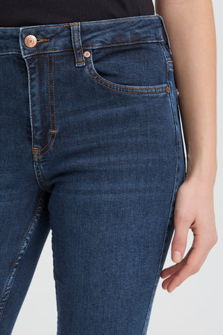 Emmeline High Waist Skinny Leg Jean | Dark Blue Denim