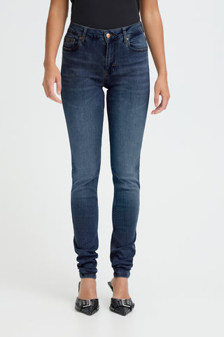 Emmeline High Waist Skinny Leg Jean | Medium Blue Denim
