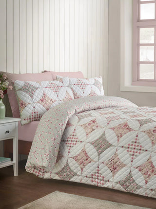 Pinsonic Patchwork Reversible Duvet Cover | Green