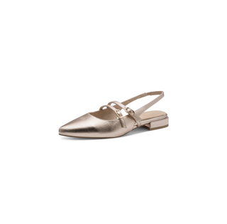Apo Slingback Flat Slider | Platinum