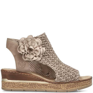 Rose Wedge Sandal | Marble Shell