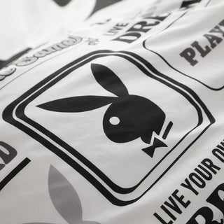 Catherine Lansfield Classic Bunny Duvet Cover Set Black & White