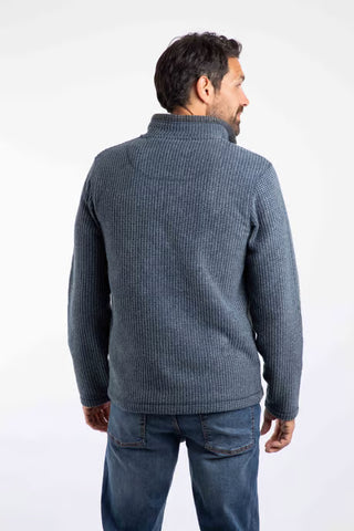 Newark 1/4 Zip Grid Fleece | Navy