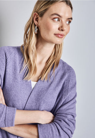 Luka Cardigan | Viola Lilac Marl