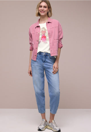 Lady Print Tee | Off White