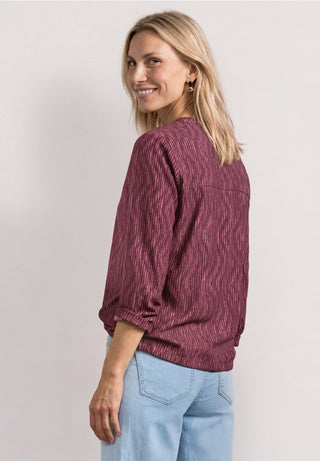 Printed Jersey Shirt  | Blush Berry