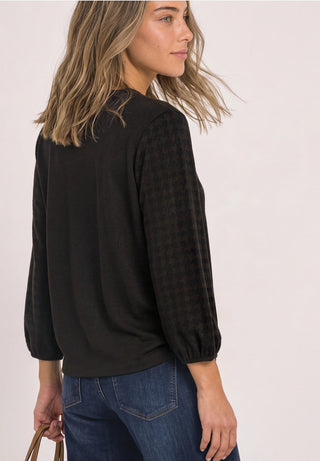 Jacquard Uni Mix Dessin Shirt | Black Coffee