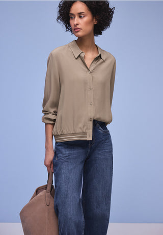Shirtcollar Blouse | Light Terra Mocha
