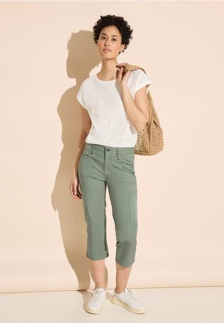 Kodak Cropped Trousers | Dry Salvia Green