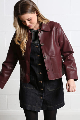 Adele Jacket | Burgundy