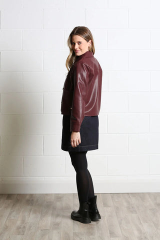Adele Jacket | Burgundy