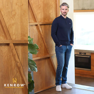 Brodie Long Sleeve Polo | Navy