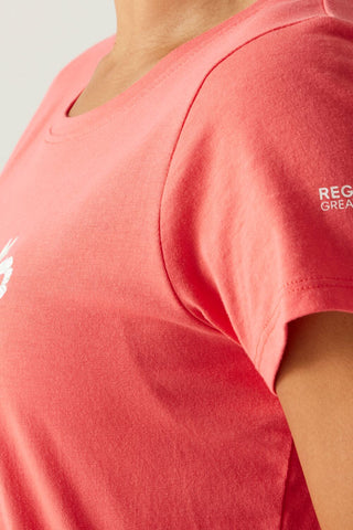 Women's Breezed V T-Shirt | Peach Bloom