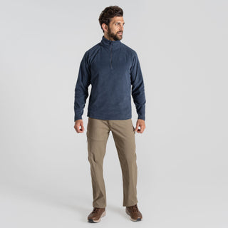 Men's Corey Half Zip Fleece Blue Navy Marl