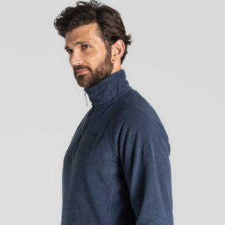 Men's Corey Half Zip Fleece Blue Navy Marl