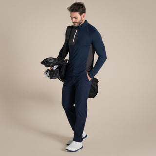Men's NosiLife Goswick Golf Half Zip Top | Blue Navy