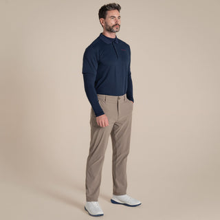 Men's NosiLife Golf Long Sleeved Mock Neck Top | Blue Navy