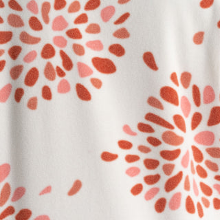 Women's National Trust Reedmace Half Zip Fleece | Red Sandstone Print