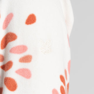 Women's National Trust Reedmace Half Zip Fleece | Red Sandstone Print