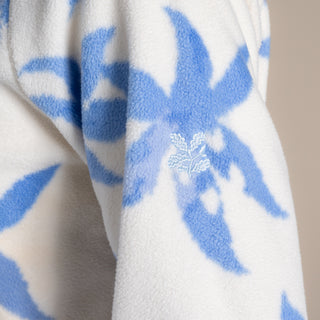 Women's National Trust Reedmace Half Zip Fleece | Vinca Blue Print