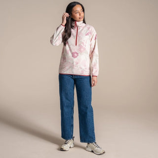 Reedmace Half Zip Fleece | Mauve