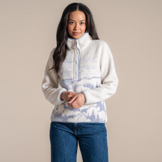 National Trust Rosemary II Overhead Fleece | Mist Blue