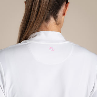 Women's NosiLife Golf Long Sleeved Mock Neck Top | White