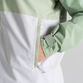 Womens' Kora Waterproof Jacket Deep Bud Green / Bud Green / Lunar Grey