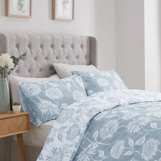 Chrysanthemum Duvet Cover Blue