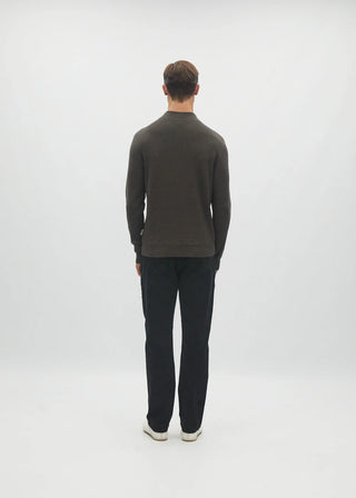 Daxton Sweater  Knit | Oak Green Marl