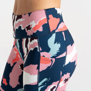 Women's Influential II 3/4 Leggings | Marble Swirl Print