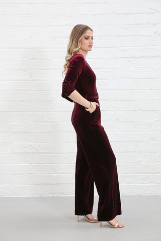 Farrah Jumpsuit | Wine