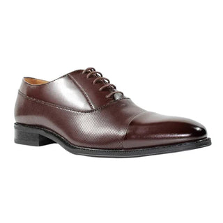 Oxford Toe Cap Tie Shoe | Dark Brown