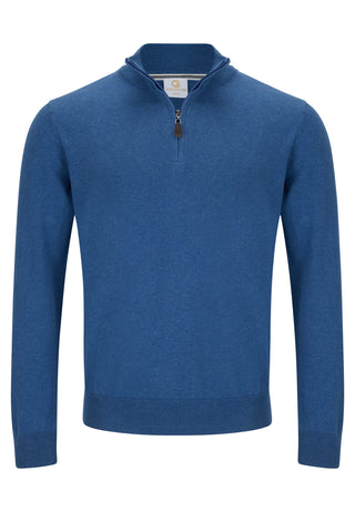 GG Harold 1/2 Zip | Denim Ocean
