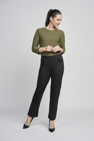 Velvet Pocket Trouser | Black