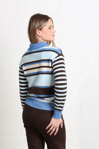 Judith Collar Jumper | Blue