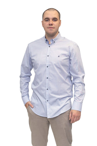 Thrill Long Sleeve Shirt | Blue Grey