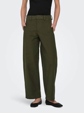 Clair Mid Waist Barrel Pants | Kambaba
