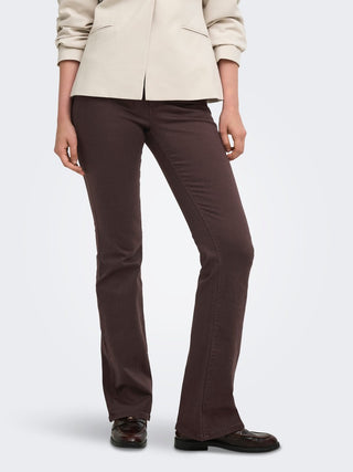 Blush Mid Flared Jean | Black Coffee