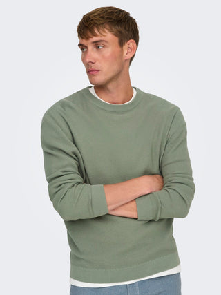 Tony Waffle Crew Neck | Wrought Iron