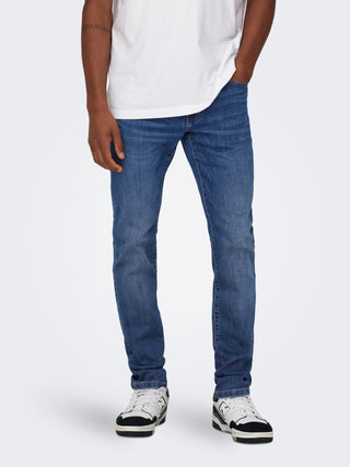 Weft Mid Rise Regular Jean | Medium Blue Denim