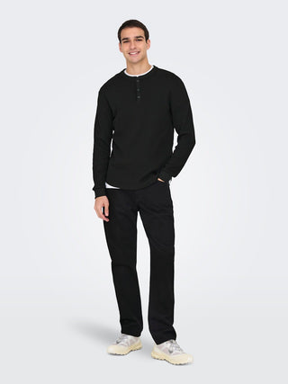 Tobie Long Sleeve Tee | Black