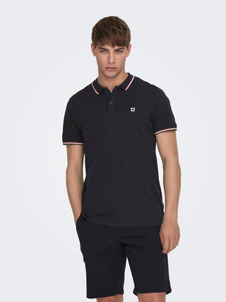 Fletcher Slim Short Sleeve Polo | Navy