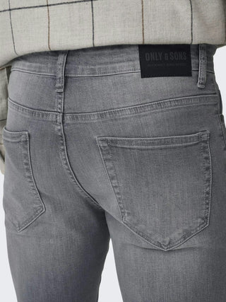 Loom Mid Rise Slim Jean | Light Grey