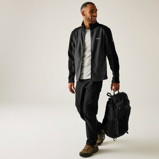 Men's Hedman II Heavyweight Full Zip Fleece | Iron/Black